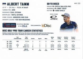 2023 Disc Golf Pro Tour #MPO33 Albert Tamm Back